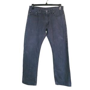 Levis 514 Jeans Mens 34x30 Straight Black Wash Classic Denim Cotton